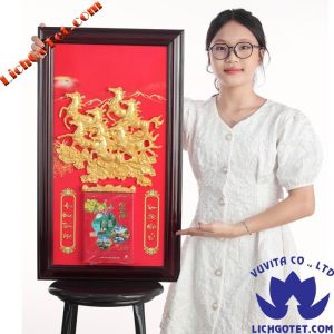 Lịch Gỗ Bát Mã Nhủ Vàng
