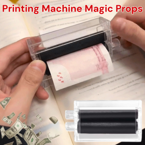 【White paper turns into money】Printing Machine Magic Props Dollar Money Printer Maker Bill Printing Machine Tool Close-up Trick Toy