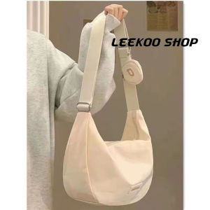 Shoulder bag versatile cross-body bag large-capacity canvas bag casual autumn and winter single shoulder dumpling bag female college class