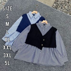 RIBYLA BLOUSE - Ukuran S M L XL XXL 3XL 5L - Atasan Wanita Jumbo - Blouse Jumbo - Pakaian Wanita