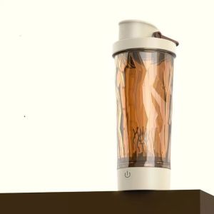 RGFV STORE Dung tích 600ml. Bình trộn điện Thiết kế không dây. Có thể sạc lại. Cốc trộn thể thao Sinh tố protein Chống rò rỉ Cốc trộn có thể sạc lại. Tập luyện thể dục