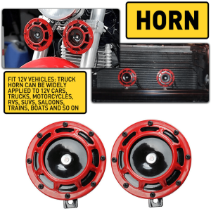 HELLA 2 PCS Klakson Mobil Truk Motor 12V Suara Keras Mantap Electric Super Loud Car Horn 12V 430Hz