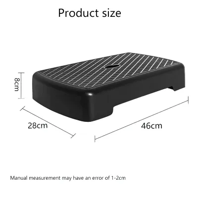 Adjustable 80CM Aerobic Stepper Fitness Step Platform for Yoga Pilates Cardio Step Training and Home Exercise Anti-Slip Workout Pedal