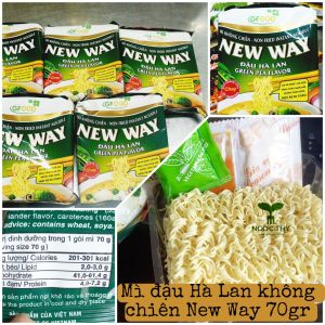 Mì đậu Hà Lan không chiên healthy New Way gói 70gr