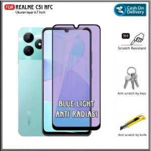 Tempered Glass For REALME C51 NFC C53 C55 NFC 11 4G NEW Anti 10D Blue Light Anti Gores Kaca Full Layar