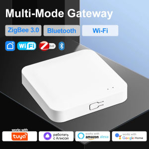 (HD1)Works with Tuya Smart Life ZigBee+Bluetooth Multi-mode Gateway Hub Wireless Switch Bridge Voice Via Alexa Home