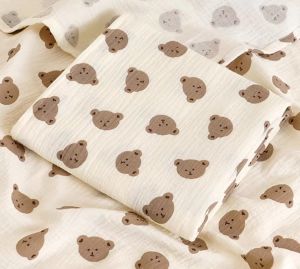 100*100cm Bedding Blanket for Toddlers 0-2Year Gauze Cotton Upgraded Muslin Swaddle Blanket Cotton