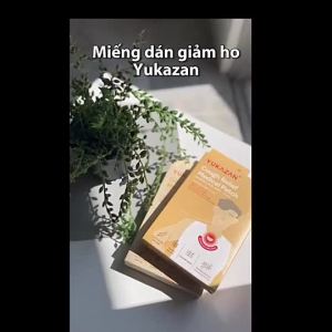 Miếng Dán Giảm Ho Yukazan Cho Trẻ Em - Hộp 6 Miếng - Hỗ Trợ Dễ Chịu Khi Ho