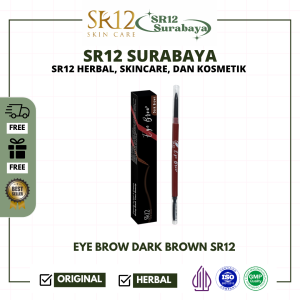 [RCI] PENSIL ALIS SR12 DARK BROWN / EYE BROW WATERPROOF / KUAS PENCIL ALIS COKLAT BPOM MUDAH DIAPLIKASIKAN