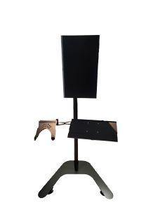 sg assembled dual monitor stand mobile cart SPEEDSMOUNT keyboard mouse shelf mobile cart KIOSK small TV