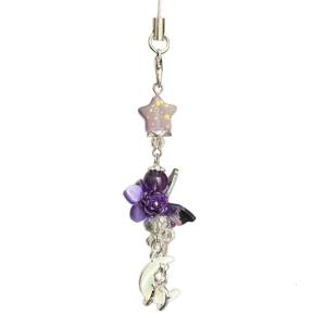 Purple Beaded Tassels Phone Charm Fashionable And Practical Phone Hanging Accessory For Women And Trendy Users