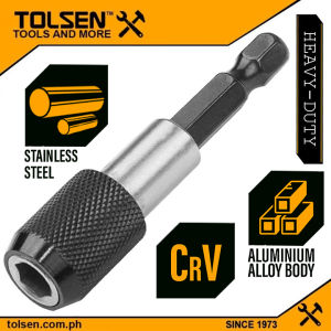 Tolsen Screwdriver Bit Holder w/ Quick Release (1/4" 60mm) Industrial Grade 77863