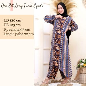 SETELAN SYARI TUNIK PANJANG | ONE SET JUMBO KATUN RAYON VISCOSE PREMIUM | DAILY HOME SET BEST SELLER TERMURAH | BUSANA MUSLIM BAJU LEBARAN TERBARU 2021