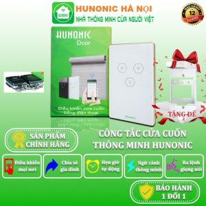 Công Tắc Điều Khiển Cửa Cuốn Wifi Thông Minh Hunonic Door S Từ Xa Trên Điện Thoại