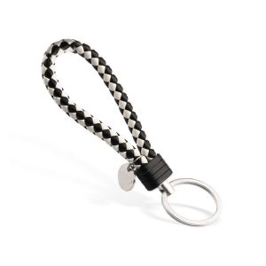 Handmade Leather Rope Keychains Creative Braided Rope Car KeyRing For Women Men Fashion Keyring