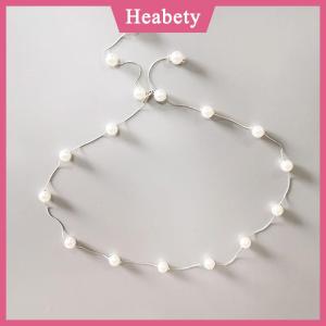 Heabety Ngọc Trai Phụ Nữ Của Vành Đai Đơn Giản Có Thể Điều Chỉnh Kim Loại Mỏng Chuỗi Vành Đai Cho Phụ Nữ Ăn Mặc Skinny Dây Thắt Lưng Trang Trí Đồ Trang Sức