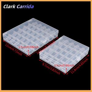 [Clark Carrida] 25 36 CuộN bobbins Máy may rỗng bobbin trường hợp tổ chức hộp lưu trữ