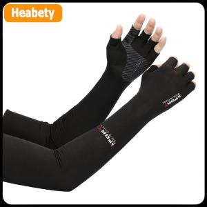 【2-3 ngày giao hàng】 2 chiếc ống tay thể thao bao cánh tay đạp xe chạy bộ câu cá leo núi chống nắng UV làm mát lạnh có cổ tay 5 ngón