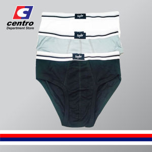 Taylor Mens Stripe Garter Underwear/Brief Cotton 3in1 S-XL (Assorted Colors per Set)
