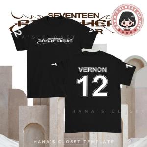SEVENTEEN JERSEY RIGHT HERE CONCERT Customized Inspired T Shirt Vintage Mens Casual T Shirt