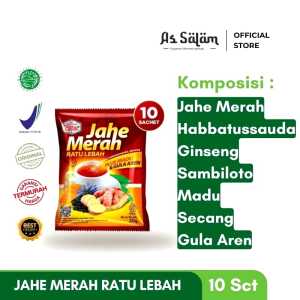 Jahe Merah Instant Ratu Lebah Meningkatkan Daya Tahan Tubuh dan Imunitas - 10 Sachet