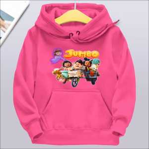Atasan Sweater Hoodie Kekinian Untuk Anak Laki Perempuan Motif Animasi Jumbo Viral 4 - 12 Tahun