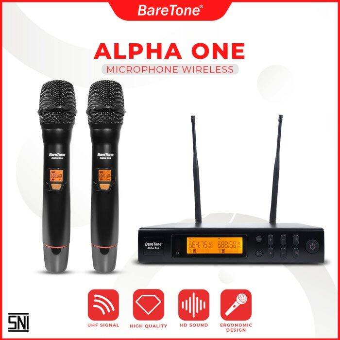 Mic BareTone Wireless Alpha One AlphaOne Microphone | Lazada Indonesia