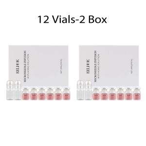 Bộ sản phẩm serum vi kim 02mm gồm 6 lọ chứa collagen và axit hyaluronic giúp làm săn chắc da mịn màng giảm nếp nhăn kèm theo dụng cụ lăn mặt bộ sản phẩm chăm sóc sắc đẹp tại nhà.