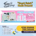 Banner Spanduk TOKO BAJU / FASHION / OLSHOP / TOKO PAKAIAN - BISA DI EDIT. 