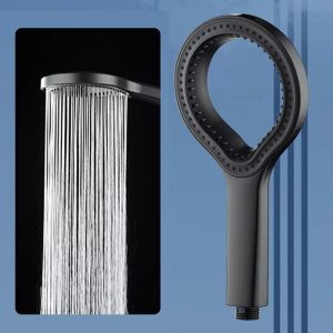 FEELDG Rainfall Spray High Pressure Shower Head Adjustable Ring Design Booster Shower Head Bathroom Accessories Easy Install Spray Shower Head