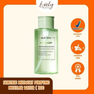 SKINTIFIC MUGWORT PURIFYING MICELLAR WATER 300ML / PEMBERSIH MAKE UP