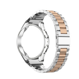 Watch Case + Metal Strap For Samsung Galaxy Watch 6/4 Classic 43mm 47mm 42/46mm Case Protector Wrist Strap Band Samsung Watch 6/5/4 40mm 44mm/5 pro 45mm Stainless Steel Bracelet