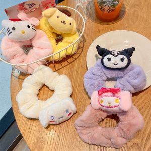SANRIO Dây Cột Tóc Lông Nhung Hình Melody Hoạt Hình Dễ Thương Cho Bé Gái