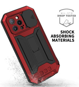 Dustproof Shockproof Phone Case for Samsung Galaxy S25 S24 S23 S22 S21 Ultra Plus R-JUST Shockproof Dustproof Waterproof Protector Case Kickstand Shell phone casing