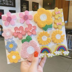 Miếng Dán Tóc Mái Ngang Họa Tiết Hoạt Hình Dễ Thương Cho Bé Gái