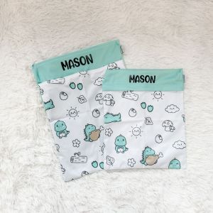 [SG Instock] Personalized Wet Bags customised with Kids name for Preschool Gym Swimming Children Baby Diaper Bag
