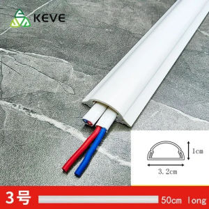 【KEVE】 Self-Adhesive Raceway Wall Cord Duct Cover Cable Duct/Trough PVC Surface-Mounted Ground Trunking Floor Trunking