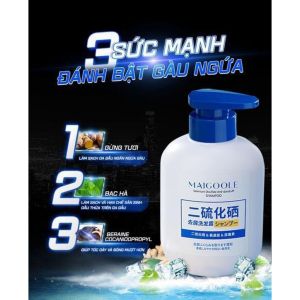 Dầu Gội Chống Gàu MAIGOOLE Selenium Sulfide Shampoo | Sạch Da Đầu Tóc Dầu 300ml