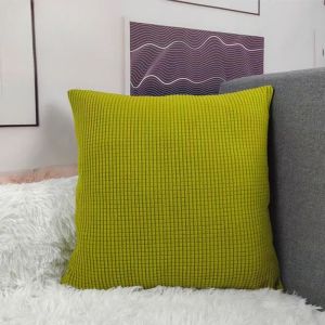 38x38cm Thick Pillow Case With Zipper Pure Cotton Soft Throw Pillow Case For Sofa Home Cushion