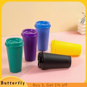 Butterfly Popular Coffee Mug Shatterproof Cup Wide Application Unbreakable PP Lid Travel Bottle