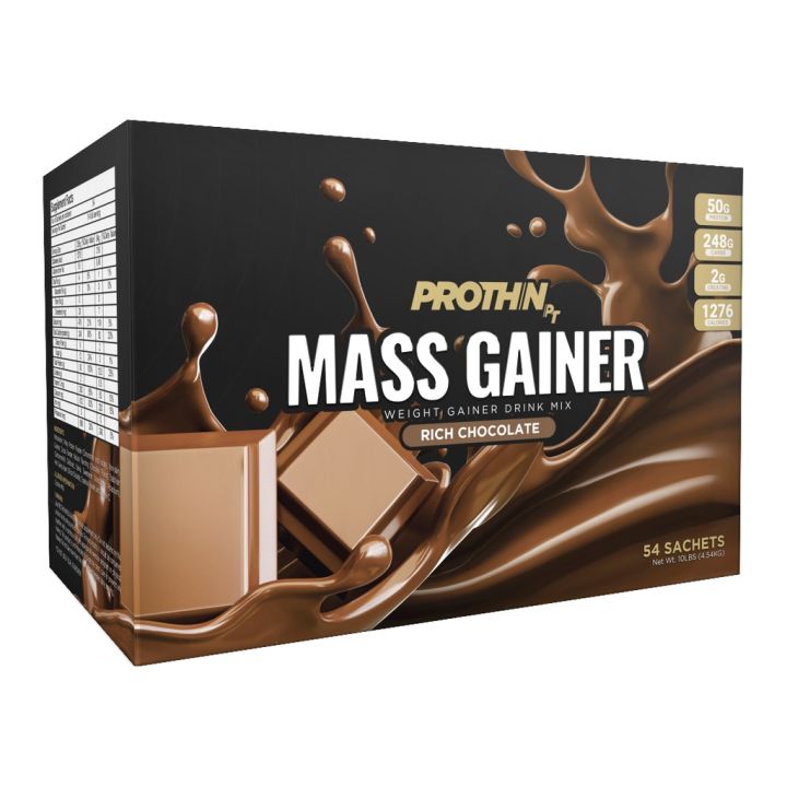 Prothin Mass Gainer, Weight Gainer Drink Mix, 54 Sachets (10lbs) Lazada PH