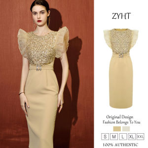 ZYHT womens dress work dress Korean dress Vacation dresse evening dress Attend event dresse Luxury dress Fashion dress party dress Wedding dresse 50919
