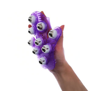 Hengfa Lina Roller Ball Body Massage Glove Muscle Pain Relief Relax Anti-Cellulite Massager For Hand Neck Back Shoulder Buttocks Health Care