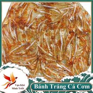 0.5kg Bánh tráng cá cơm than nướng chiên giòn đều tuyệt vị tự nhiên đặc sản Cà Mau- Vựa Khô Minh Triết