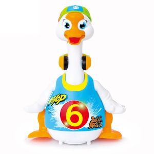 Robot Duck toy Interactive Dancing Duck Electronic Singing CuteToys Walk With LED For Children Birthday Gifts