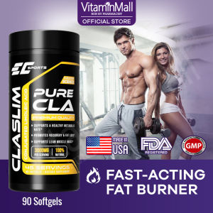 EC Sports CLASLIM Conjugated Linoleic Acid Weight Loss Supplement For Men & Women- 90 Softgels - Lose Weight Belly Fat Burner