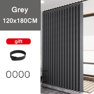 ZiinLife 120/180CM Folding Shower Curtain Magnetic Waterproof Hanging Curtain Set Suitable for Bathrooms