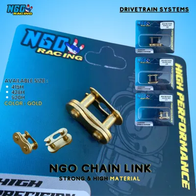 Sambungan Rantai Rante 428 H 415 H 520 H Warna Gold Merk NGO Racing