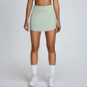 Summer Fashion Yoga Short Skirt Versatile A-Line Anti-Exposure Bodycon Skirt Sports Shorts Tennis Skirt Pants TM0173-A