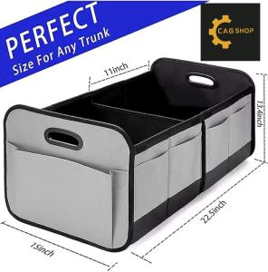 CAG SHOP collapsible car trunk organizer with adjustable modes for storage. Fits in car trunk for easy access to tools and supplies.
